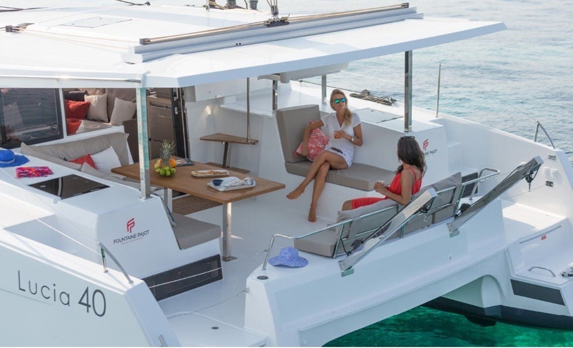 Book Fountaine Pajot Lucia 40 Catamaran for bareboat charter in Guadeloupe, La Marina Bas du Fort, Guadeloupe, Caribbean with TripYacht!, picture 3