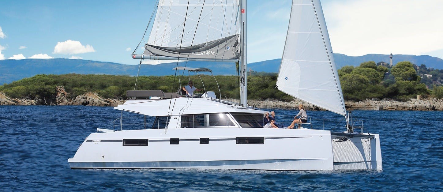 Book Nautitech 46 Fly Catamaran for bareboat charter in Guadeloupe, La Marina Bas du Fort, Guadeloupe, Caribbean with TripYacht!, picture 1