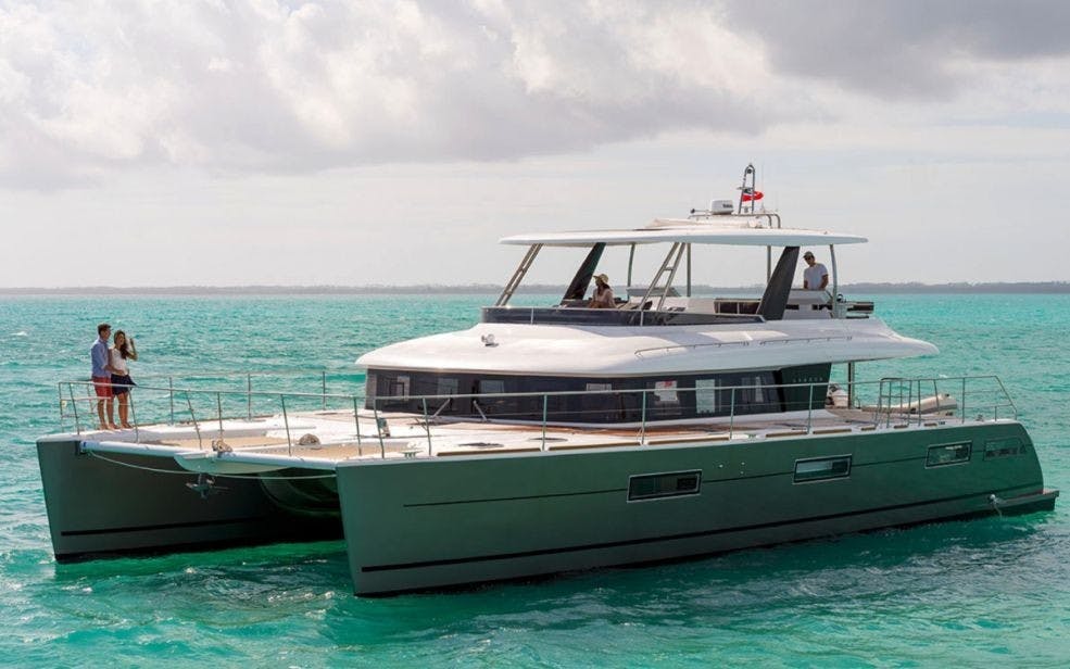 Book Lagoon 630 - 5 + 2 cab. Power catamaran for bareboat charter in Nassau, Palm Cay Marina, New Providence, Bahamas with TripYacht!, picture 1
