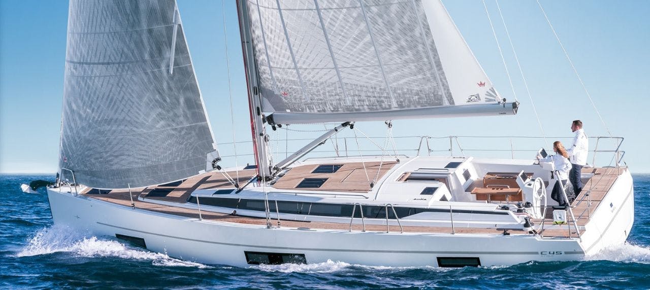 Book Bavaria C45 - 5 cab. Sailing yacht for bareboat charter in Skiathos, Skiathos/Sporades, Volos, Greece with TripYacht!, picture 1