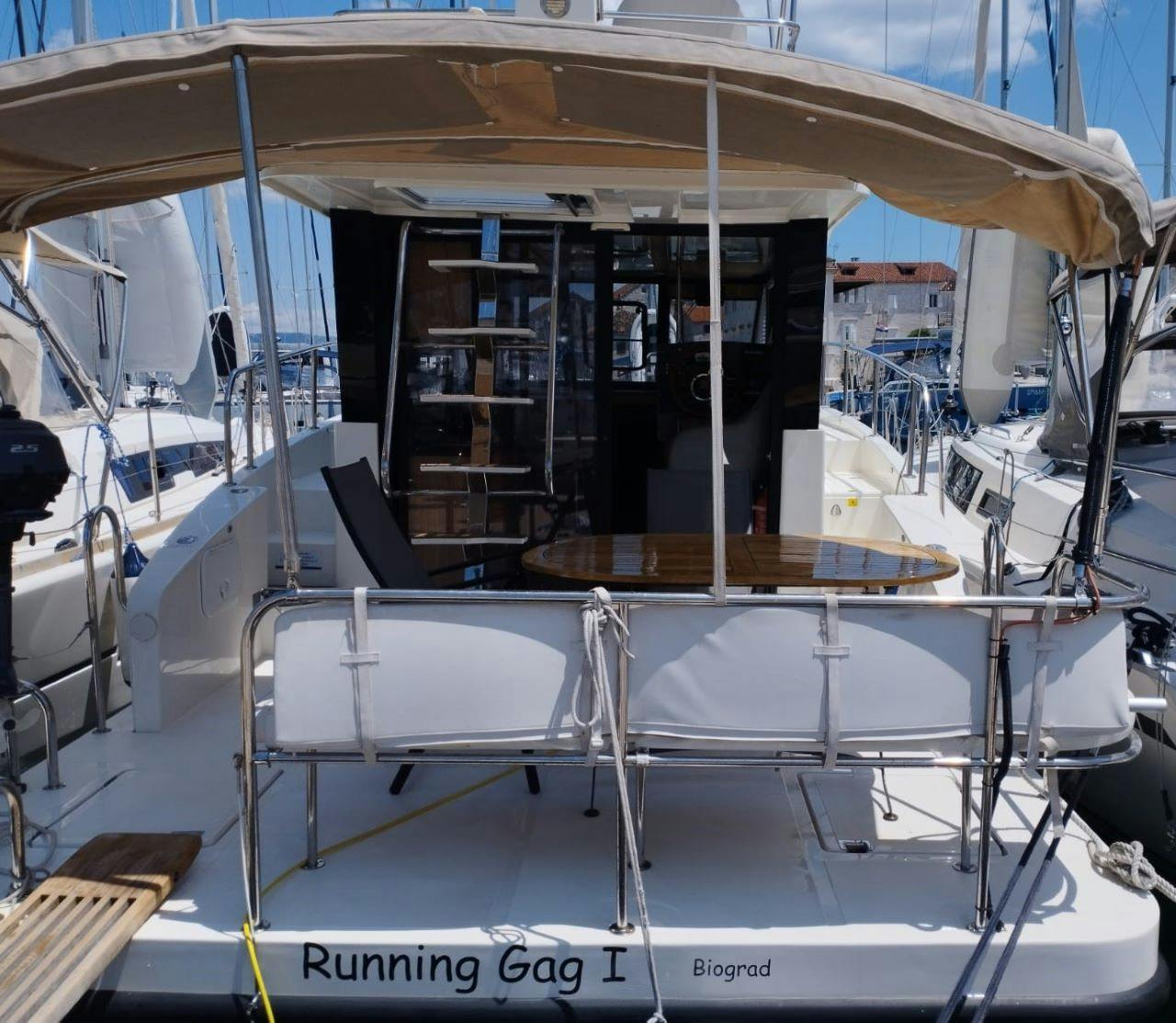 Book Futura 40 Grand Horizon Motor yacht for bareboat charter in ACI Marina Trogir, Split region, Croatia with TripYacht!, picture 1