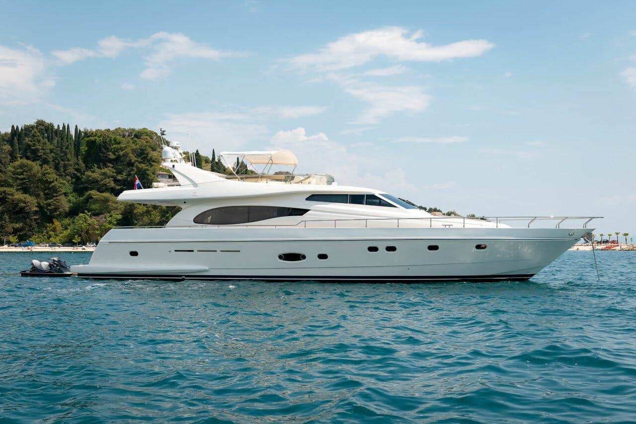 Book Ferretti Yachts 730 Motor yacht for bareboat charter in ACI Marina Split, Split region, Croatia with TripYacht!, picture 5