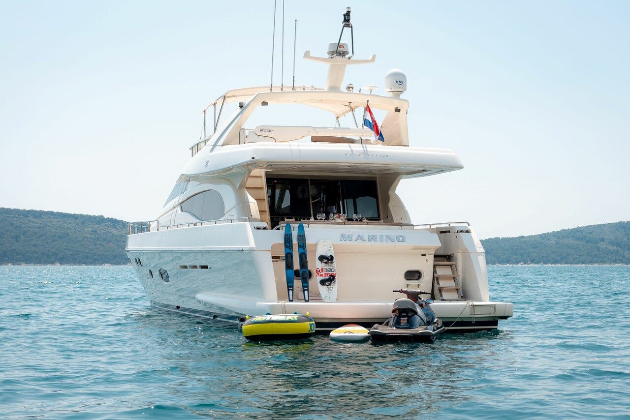 Book Ferretti Yachts 730 Motor yacht for bareboat charter in ACI Marina Split, Split region, Croatia with TripYacht!, picture 1