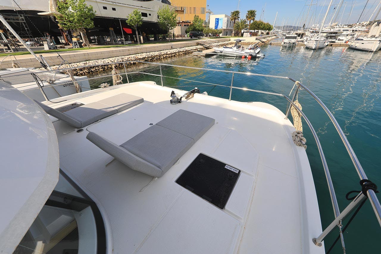 Book Fountaine Pajot MY 37 Power catamaran for bareboat charter in Trogir, Marina Trogir (ex.SCT), Split region, Croatia with TripYacht!, picture 6