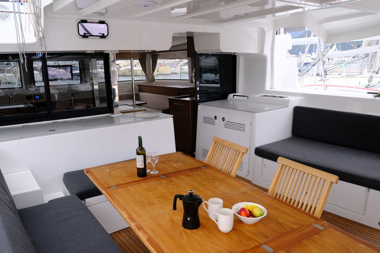 Book Lagoon 46 - 4 + 1 cab. Catamaran for bareboat charter in Göcek, Aegean, Turkey with TripYacht!, picture 6