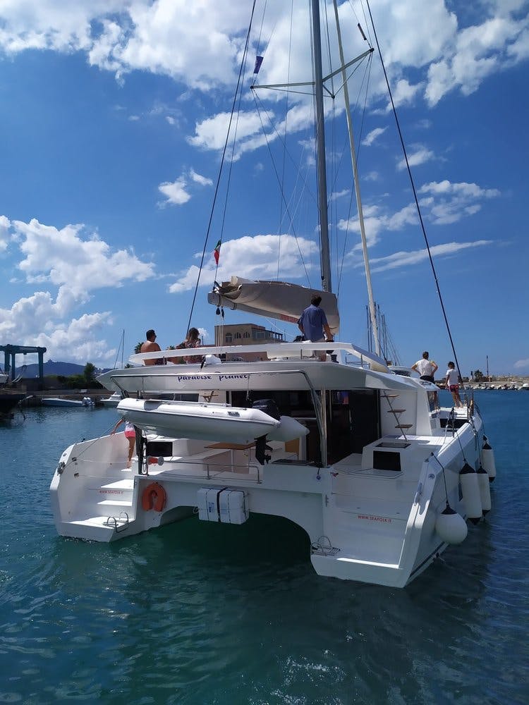 Book Dufour 48 Catamaran - 5 + 1 cab. Catamaran for bareboat charter in Marsala, Sicily, Italy with TripYacht!, picture 1
