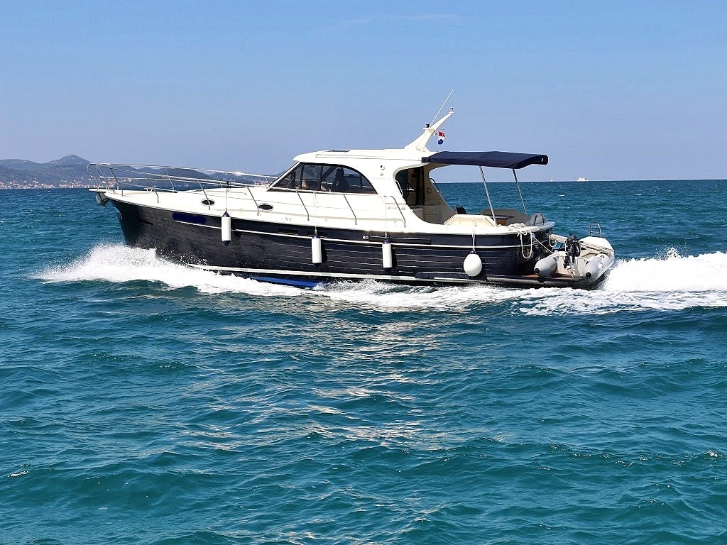 Book Adriana 44 Motor yacht for bareboat charter in Sukosan, D-Marin Dalmacija Marina, Zadar region, Croatia with TripYacht!, picture 1