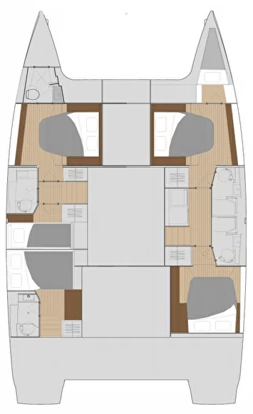 Book Fountaine Pajot Saona 47 Quintet - 5 + 1 cab. Catamaran for bareboat charter in Marmaris Yacht Marina, Aegean, Turkey with TripYacht!, picture 2