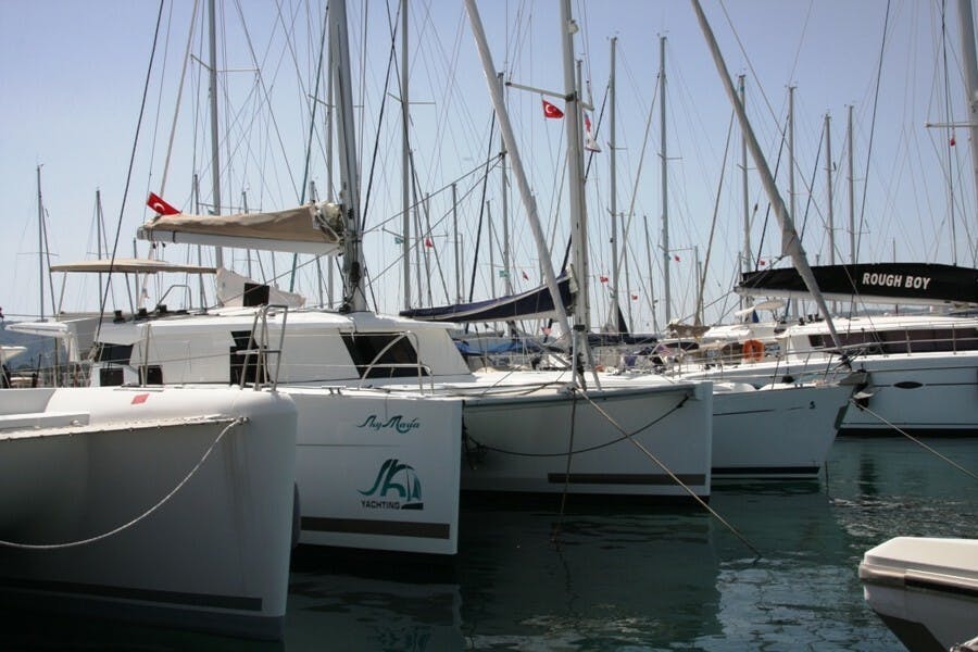 Book Fountaine Pajot Lucia 40 Catamaran for bareboat charter in Marmaris Yacht Marina, Aegean, Turkey with TripYacht!, picture 5