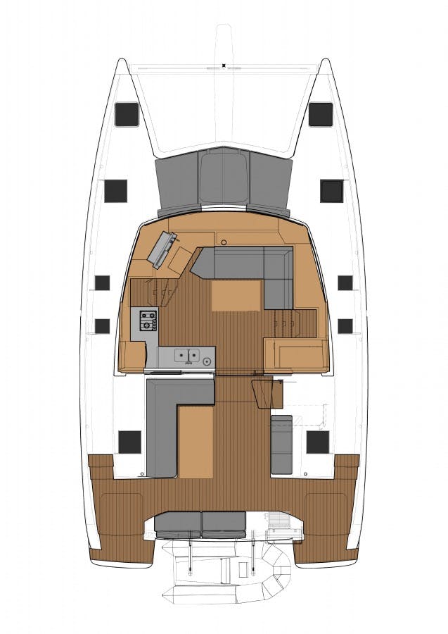 Book Fountaine Pajot Lucia 40 Catamaran for bareboat charter in Marmaris Yacht Marina, Aegean, Turkey with TripYacht!, picture 2