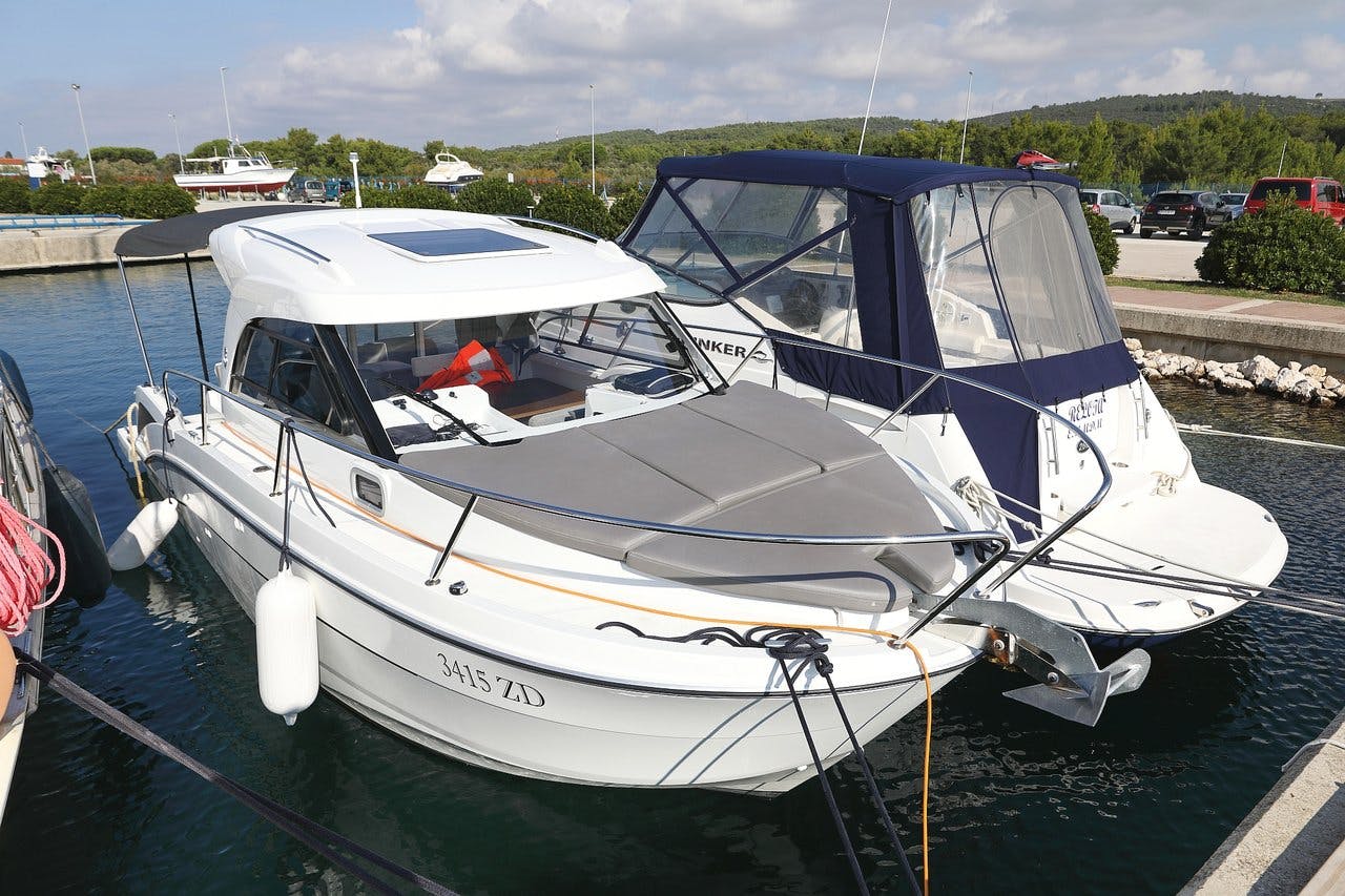 Book Antares 8 OB Motor boat for bareboat charter in Sukosan, D-Marin Dalmacija Marina, Zadar region, Croatia with TripYacht!, picture 1
