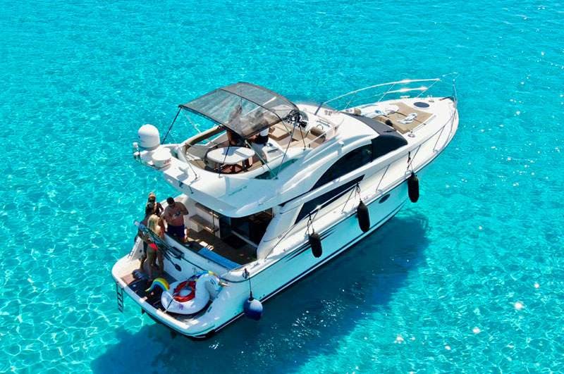 Book Fairline Phantom 43 Motor yacht for bareboat charter in Mykonos, Cyclades, Greece with TripYacht!, picture 1