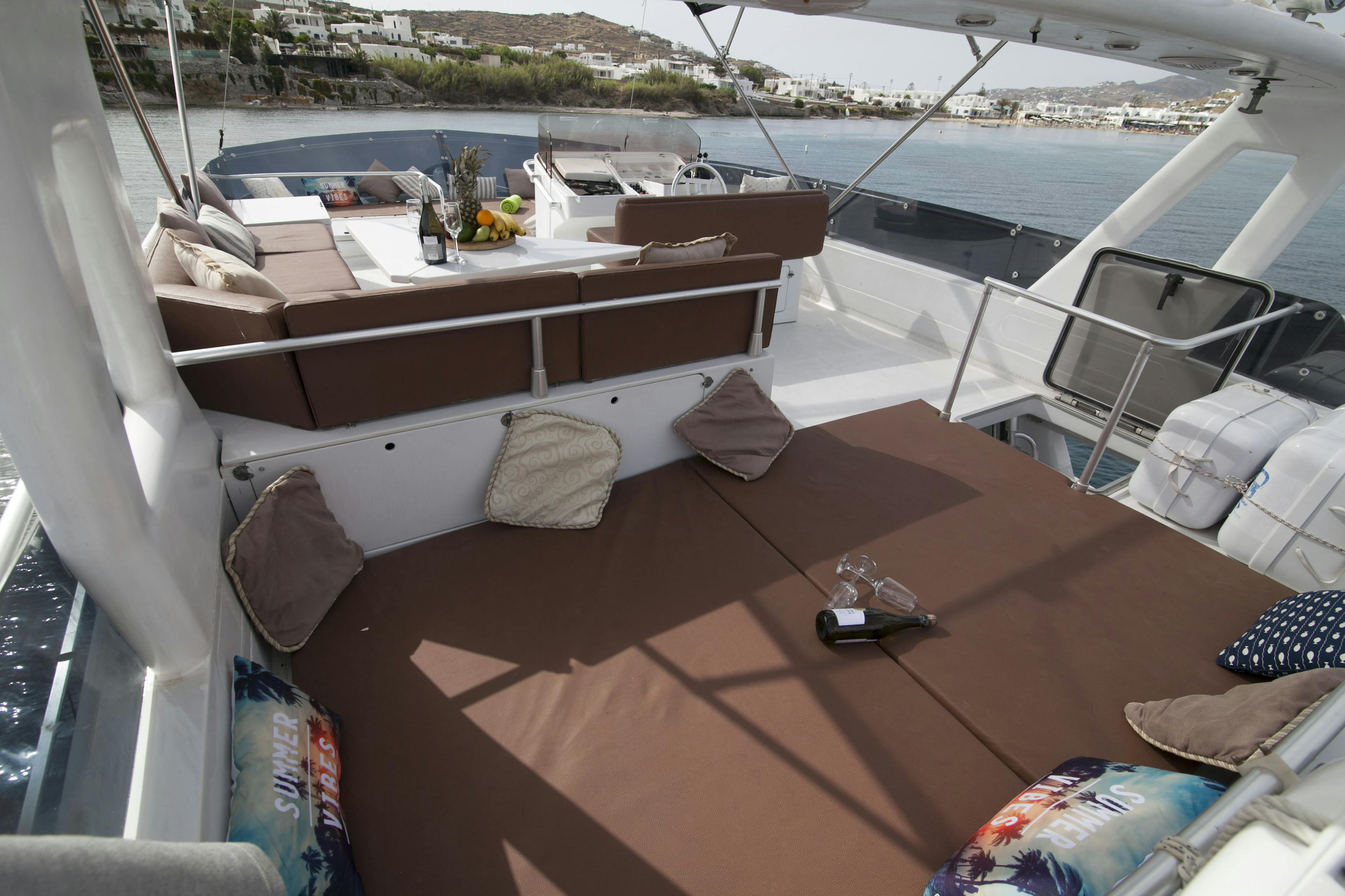 Book Ferretti Yachts 58 Motor yacht for bareboat charter in Mykonos, Cyclades, Greece with TripYacht!, picture 15