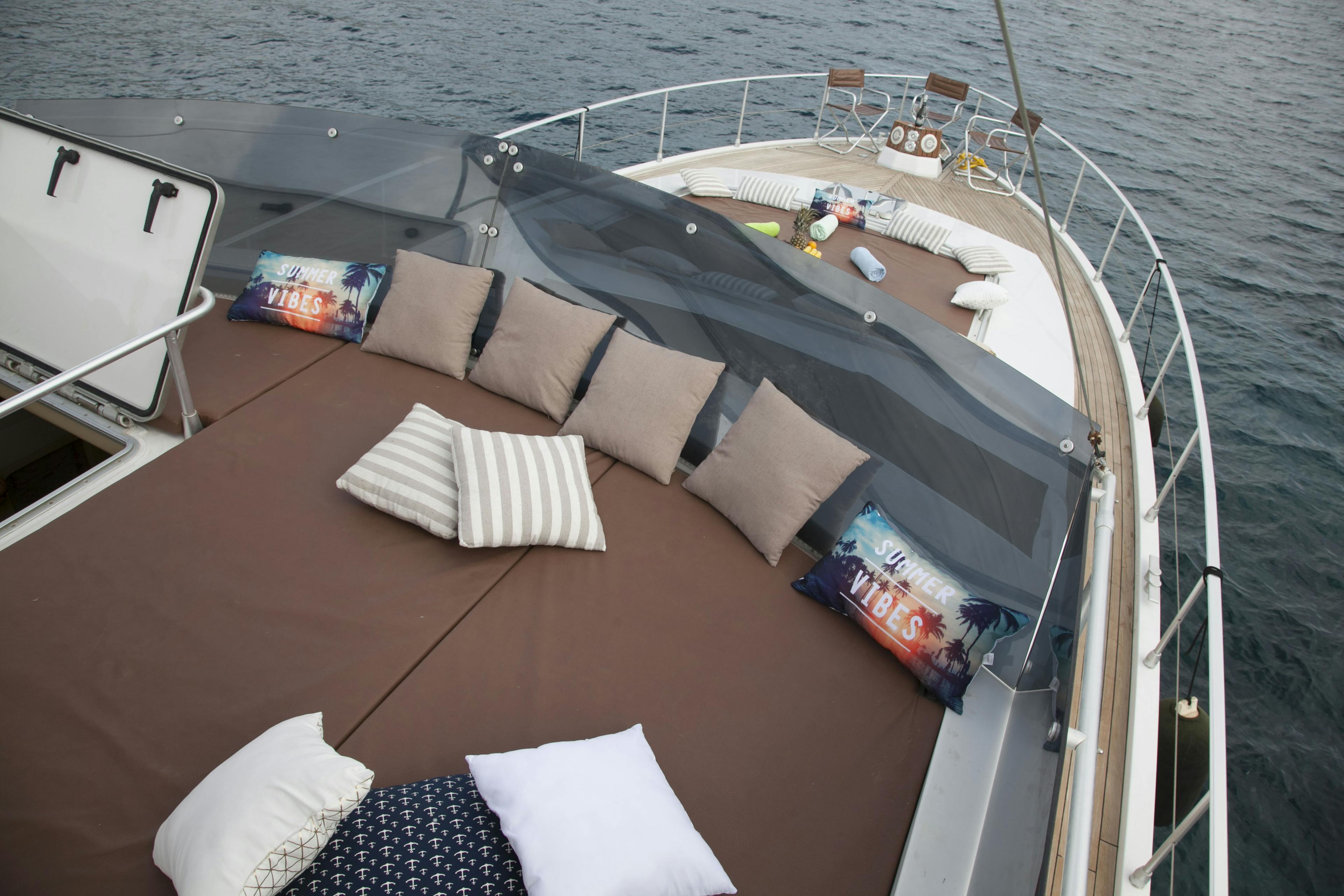 Book Ferretti Yachts 58 Motor yacht for bareboat charter in Mykonos, Cyclades, Greece with TripYacht!, picture 3