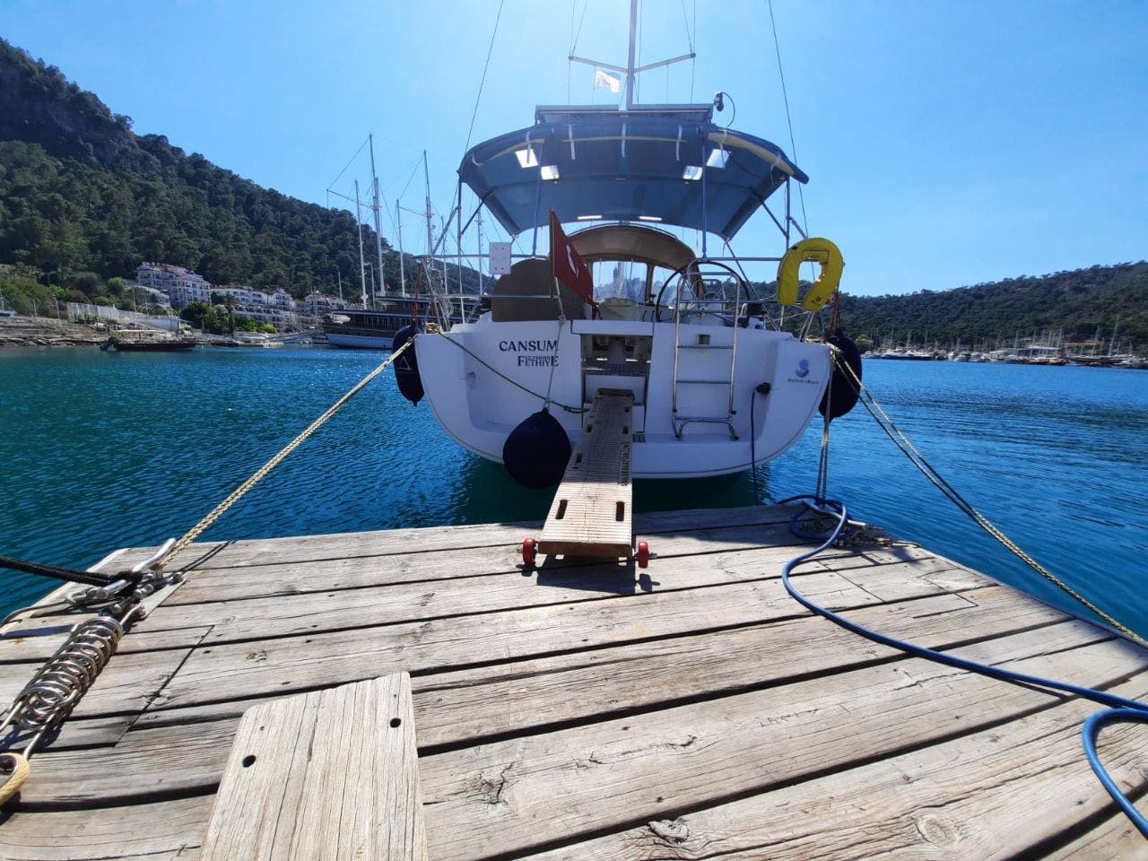 Book Oceanis 40 Sailing yacht for bareboat charter in Fethiye, Yacht Club Mai, Mediterranean, Turkey with TripYacht!, picture 3