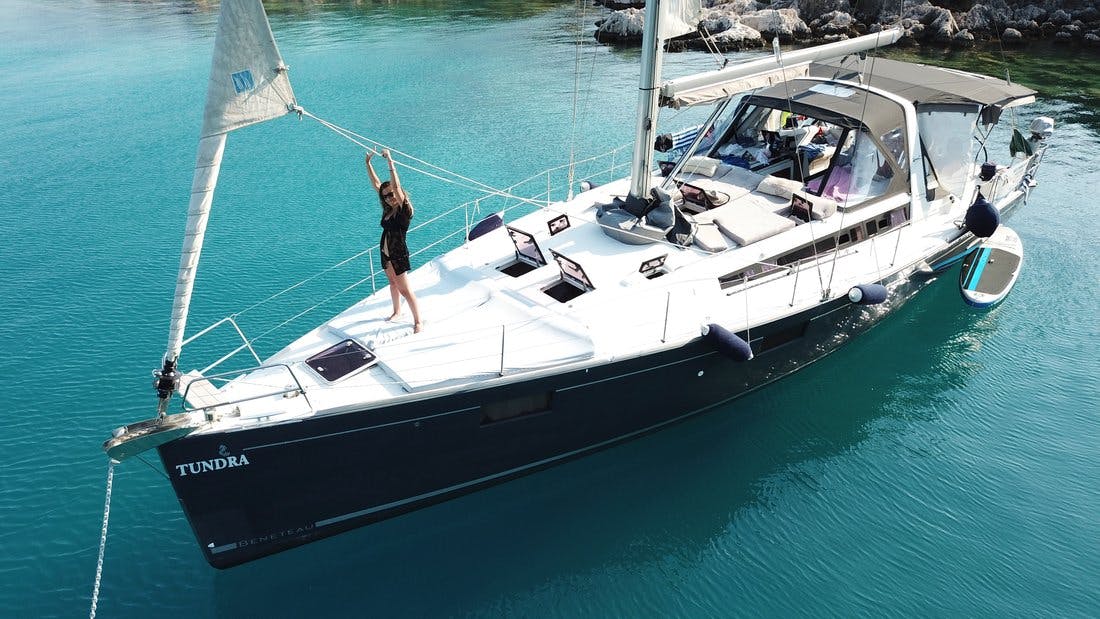 Book Oceanis 48 - 3 cab. Sailing yacht for bareboat charter in Kas Marina, Mediterranean, Turkey with TripYacht!, picture 8