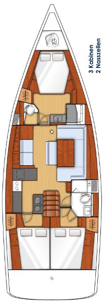 Book Oceanis 48 - 3 cab. Sailing yacht for bareboat charter in Kas Marina, Mediterranean, Turkey with TripYacht!, picture 2