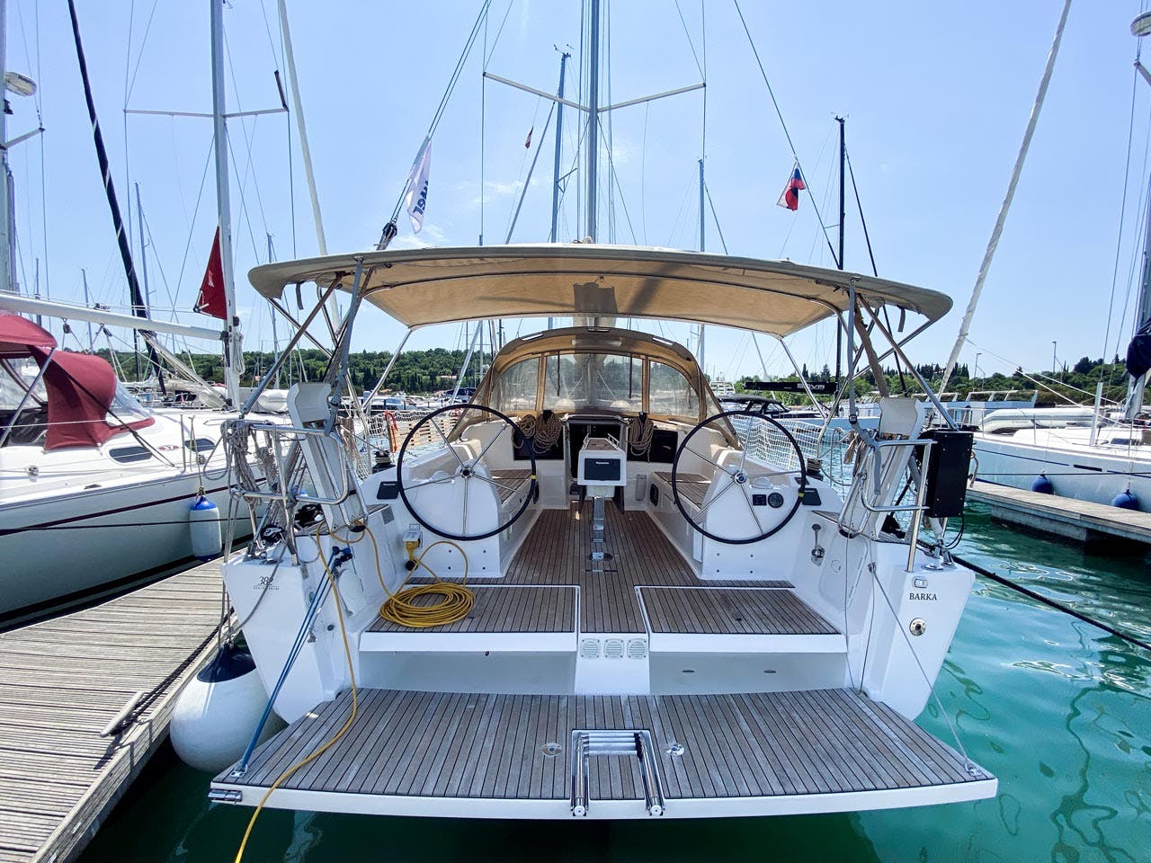 Book Dufour 382 GL - 3 cab. Sailing yacht for bareboat charter in Marina Portorož, Primorska , Slovenia with TripYacht!, picture 1