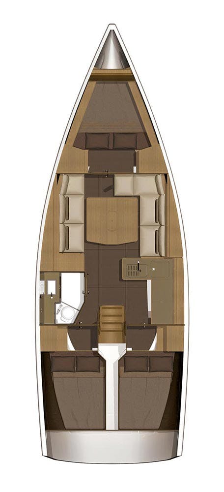 Book Dufour 382 GL - 3 cab. Sailing yacht for bareboat charter in Marina Portorož, Primorska , Slovenia with TripYacht!, picture 2