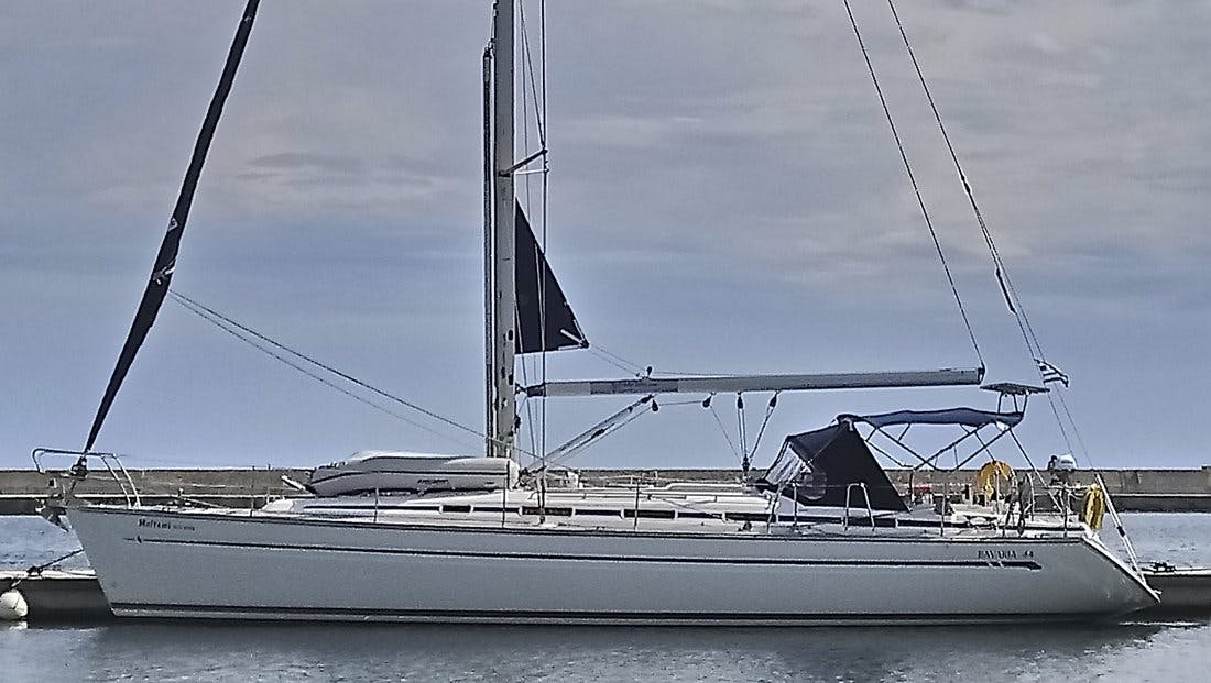 Book Bavaria 44 Sailing yacht for bareboat charter in Port of Kavala, Northern Greece/Aegean, Greece with TripYacht!, picture 1