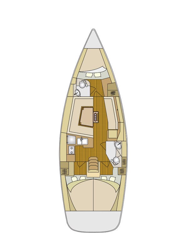 Book Elan 394 Impression Sailing yacht for bareboat charter in Izola, Primorska , Slovenia with TripYacht!, picture 2