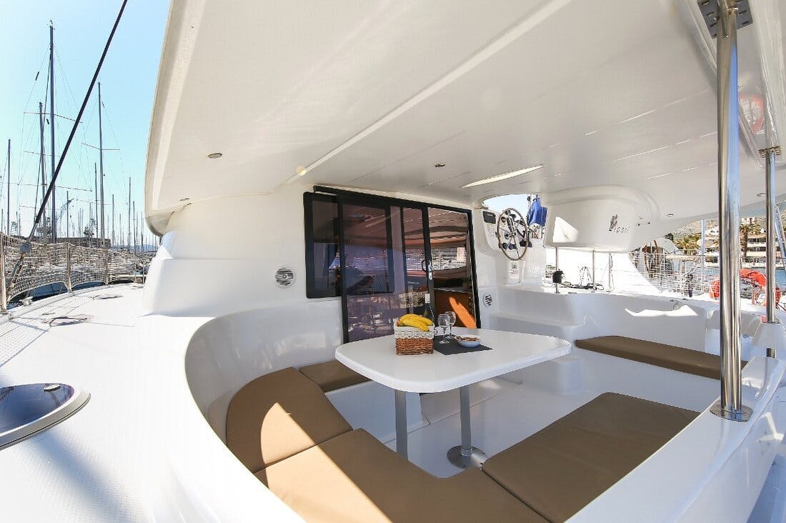 Book Lipari 41 - 3 + 1 cab. Catamaran for bareboat charter in Kas Marina, Mediterranean, Turkey with TripYacht!, picture 11