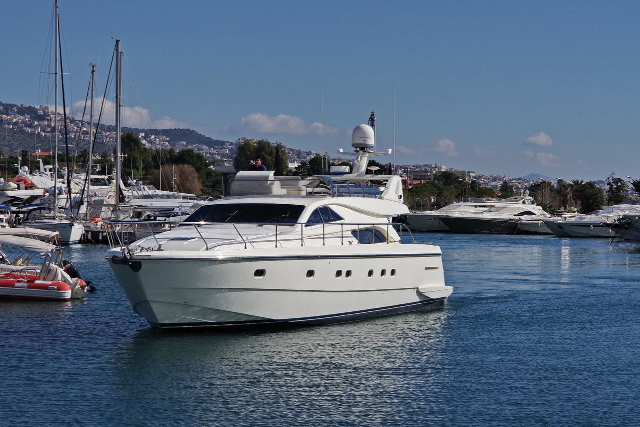 Book Ferretti Yachts 57 Fly Motor yacht for bareboat charter in Glyfada Marina, Athens area/Saronic/Peloponese, Greece with TripYacht!, picture 7