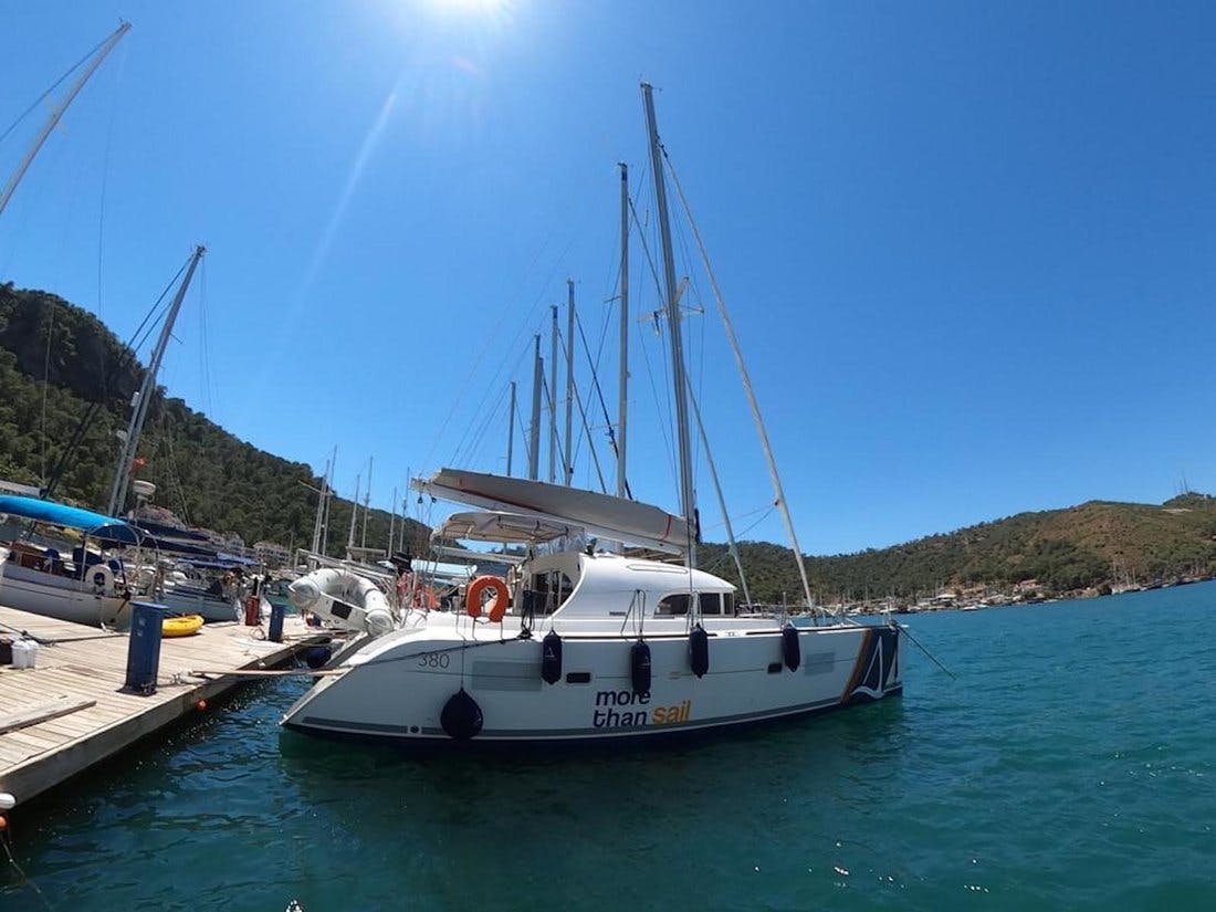 Book Lagoon 380 - 4 + 2 cab. Catamaran for bareboat charter in Fethiye, Yacht Club Mai, Mediterranean, Turkey with TripYacht!, picture 3