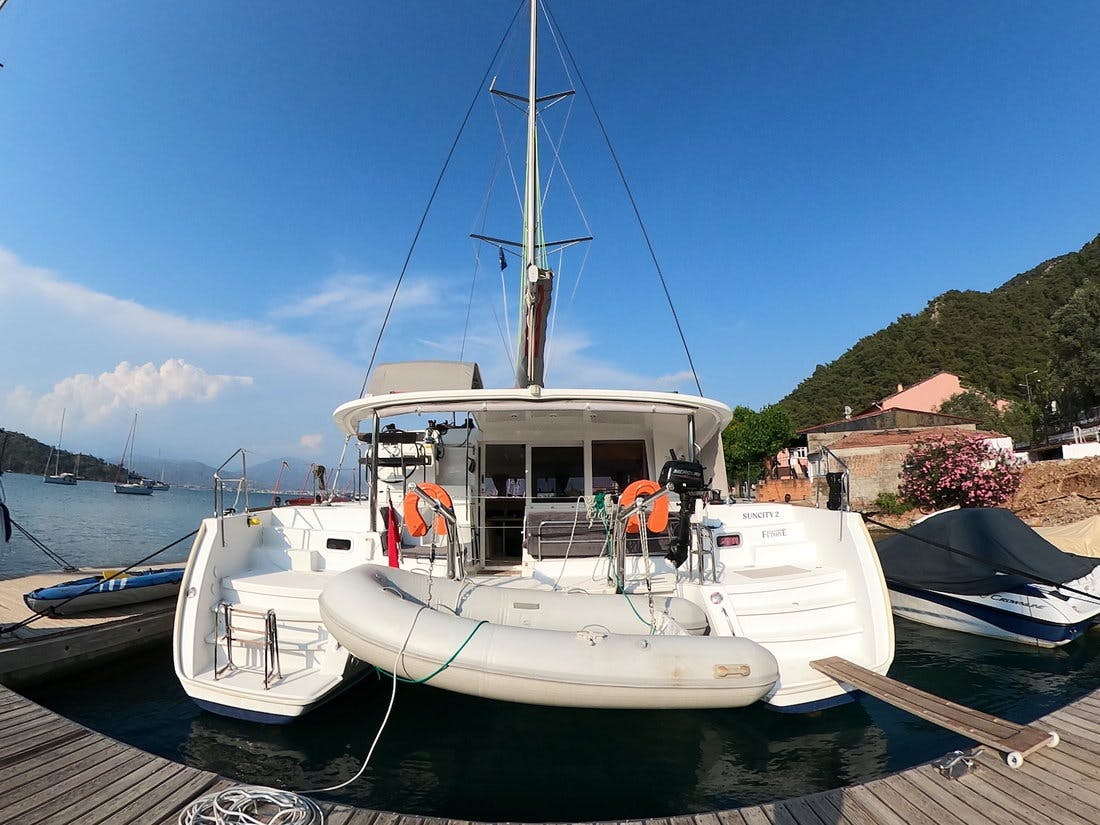 Book Lagoon 400 S2 - 4 + 2 cab. Catamaran for bareboat charter in Fethiye, Yacht Club Mai, Mediterranean, Turkey with TripYacht!, picture 3