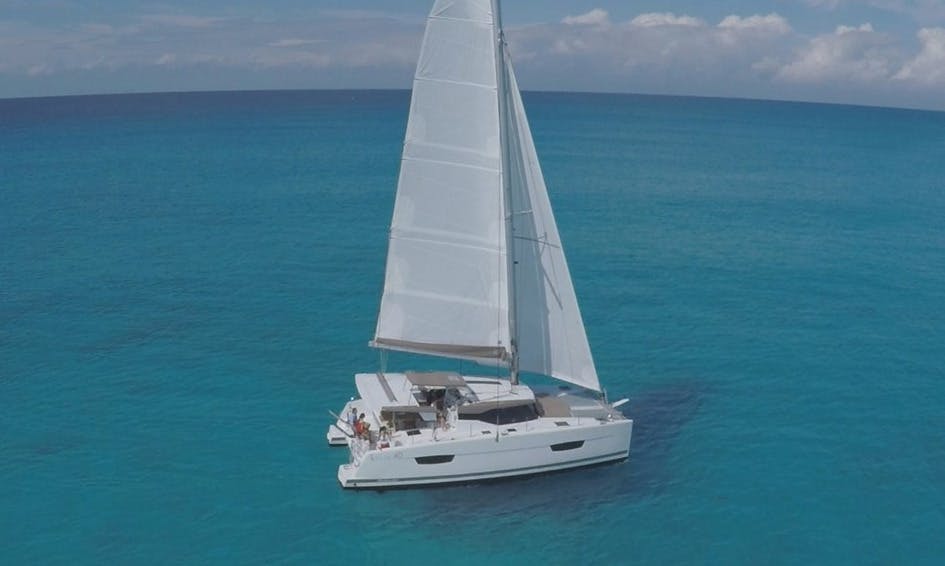 Book Fountaine Pajot Isla 40 - 4 cab. Catamaran for bareboat charter in BVI, Hodge's Creek Marina, British Virgin Islands with TripYacht!, picture 1