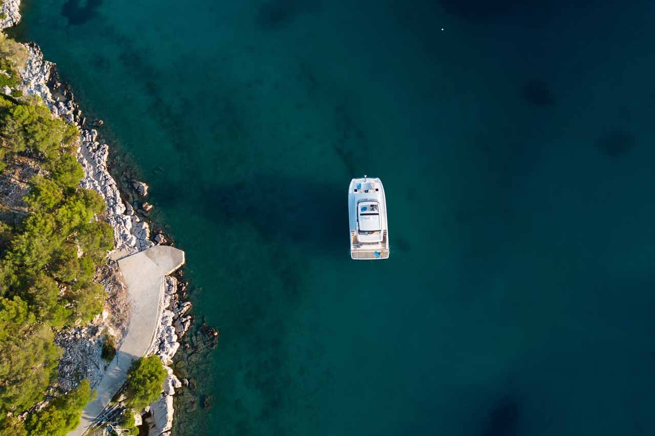 Book Fountaine Pajot MY6 Power catamaran for bareboat charter in Marina Mandalina, Sibenik, Šibenik region, Croatia with TripYacht!, picture 48