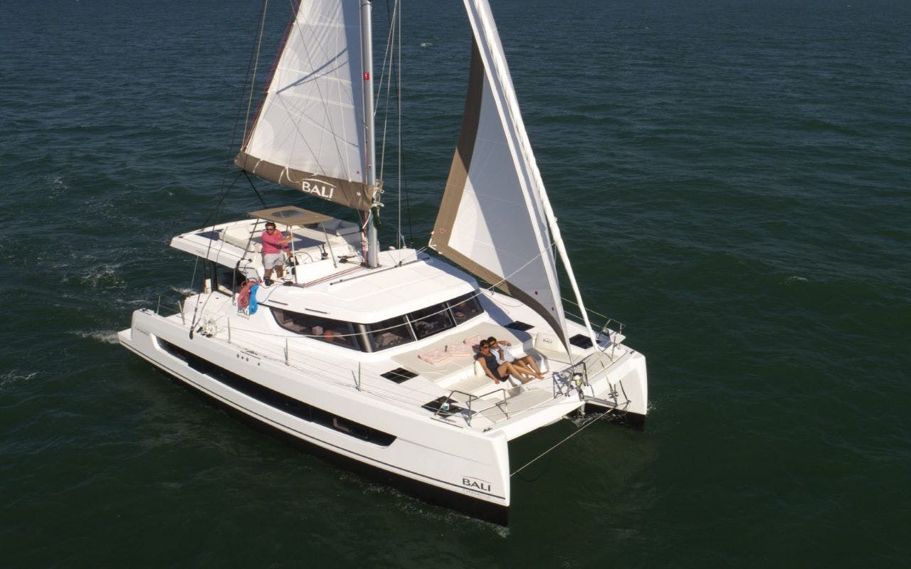 Book Bali Catspace Catamaran for bareboat charter in Antigua, Jolly Harbour Marina, Antigua, Caribbean with TripYacht!, picture 1
