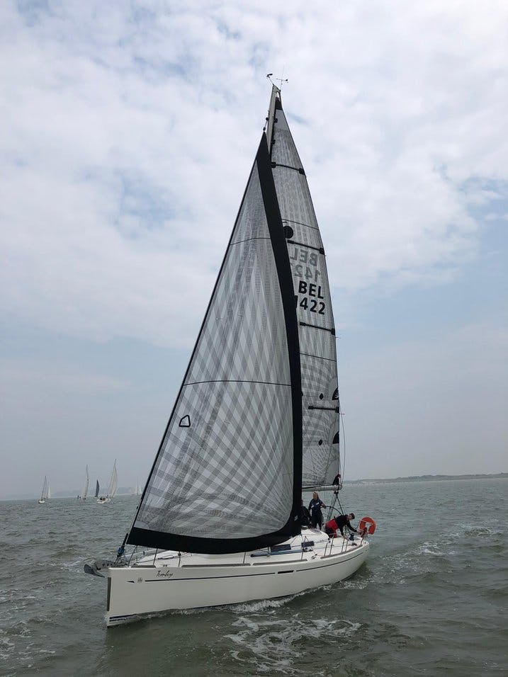 Book Dufour 34 - 2 cab. Sailing yacht for bareboat charter in Nieuwpoort, Koninklijke Yacht Club, Flemish Region, Belgium with TripYacht!, picture 1