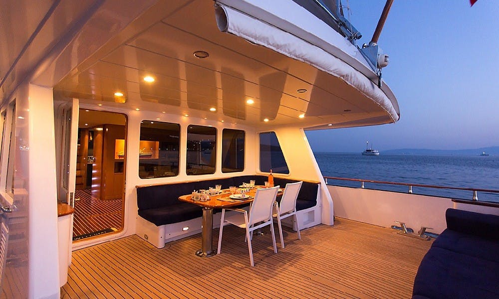 Book Trawler 77 Motor yacht for bareboat charter in Bodrum, Milta Marina, Aegean, Turkey with TripYacht!, picture 2