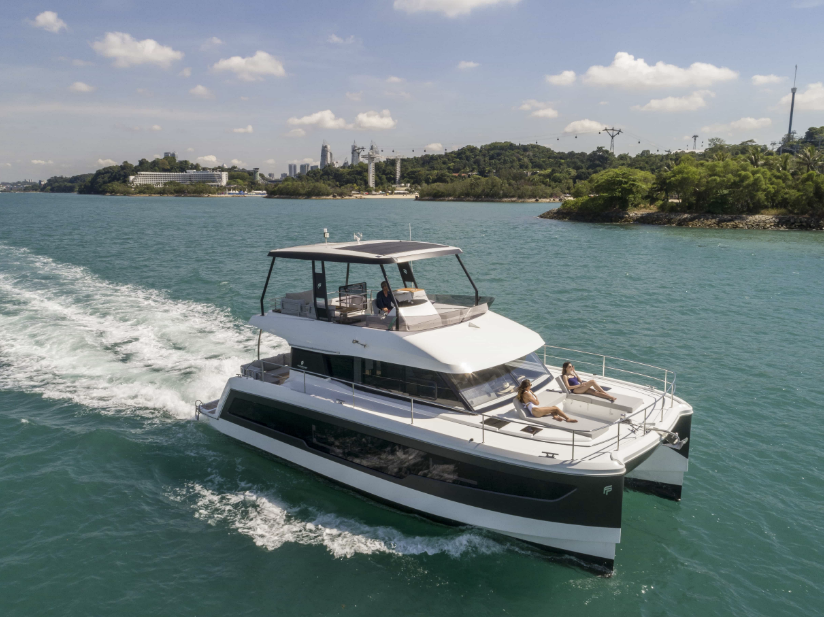 Book Fountaine Pajot MY5 Power catamaran for bareboat charter in Bahamas, Abacos, Boat Harbour Marina, Abaco Islands, Bahamas with TripYacht!, picture 1