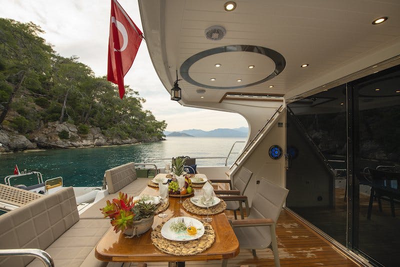 Book Golden blue Motor yacht for bareboat charter in Fethiye, Aegean, Turkey with TripYacht!, picture 12