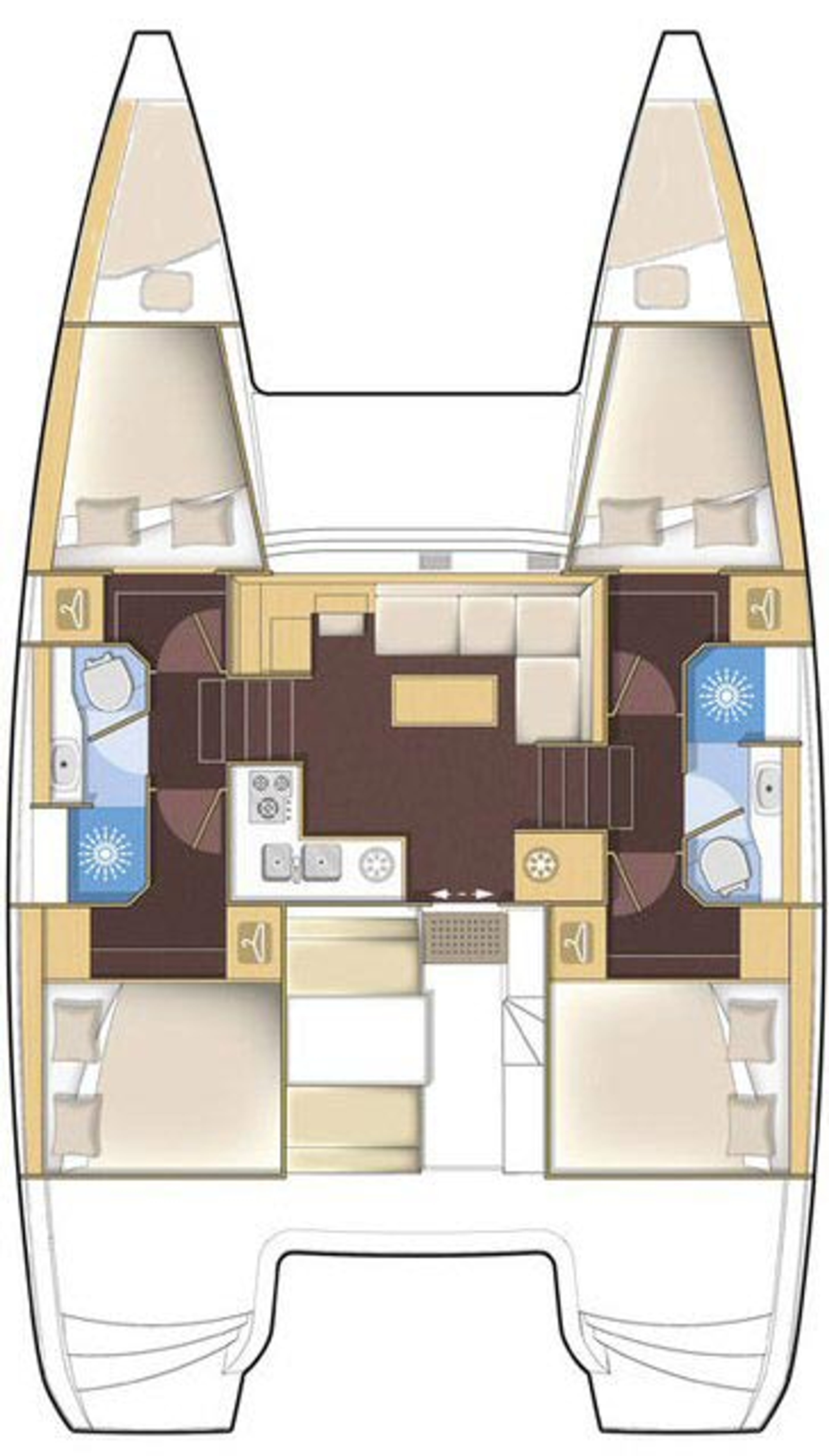 Lagoon 39 - 4 + 2 cab. - White Pearl, picture 2